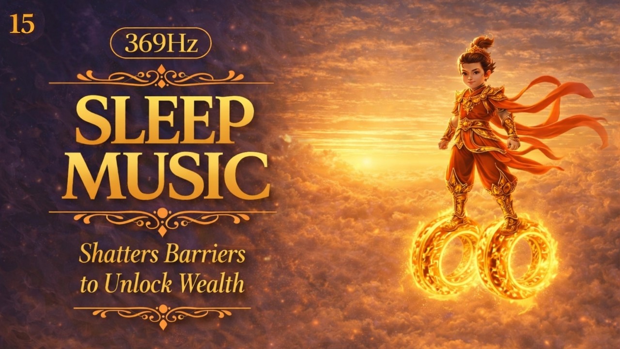 Deep Sleep Music 369Hz Soft Felt Piano | Red Boy Breaks Barriers to Unlock Wealth | Attraction Space