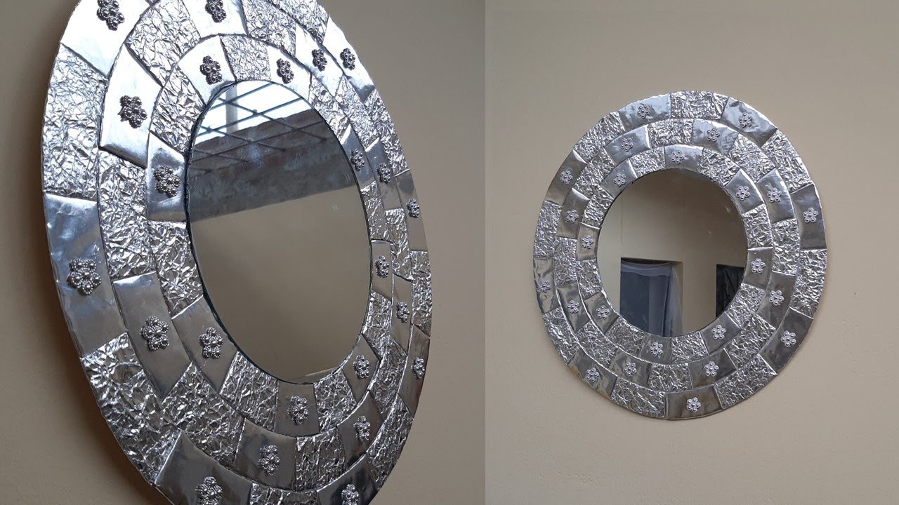 Espejo plateado de papel - Silver paper mirror