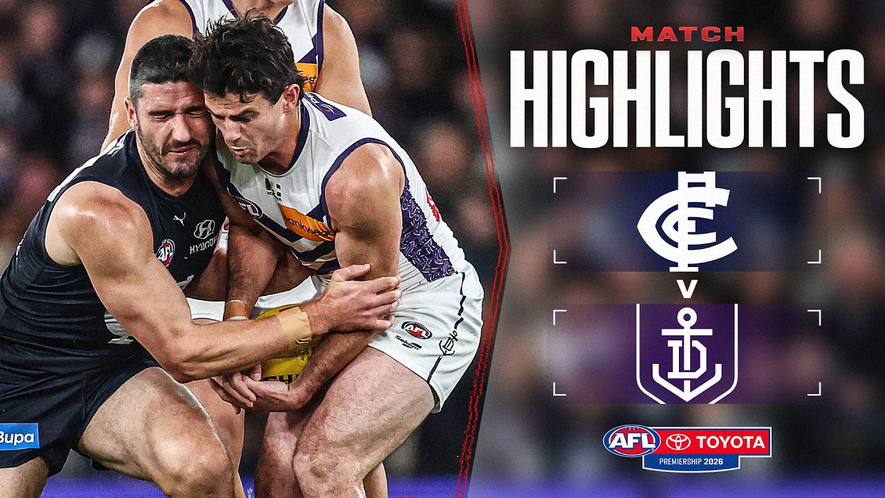 Carlton v Fremantle Highlights | Round 24, 2026 | AFL