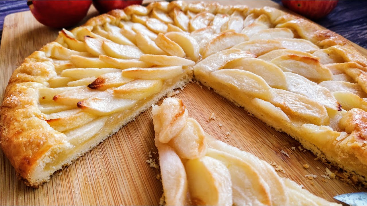 ГАЛЕТА С ЯБЛОКАМИ🍎Нежный песочный яблочный пирог с сочной начинкой