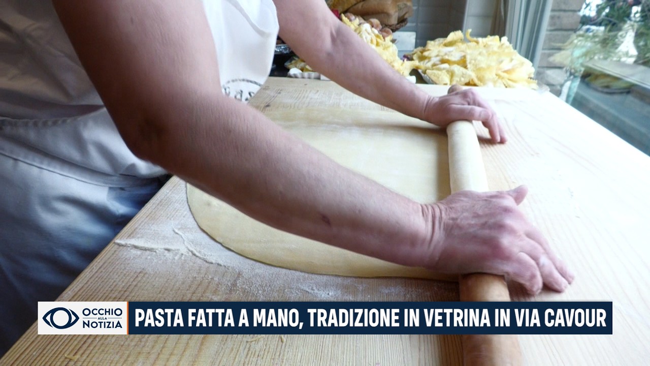 Pasta fatta a mano, tradizione in vetrina in via Cavour