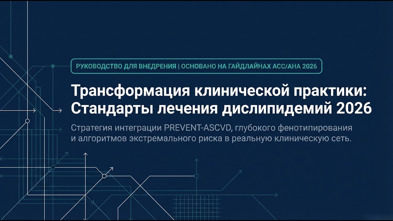 Рекомендации по ведению пациентов с дислипидемией 2026 ACC/AHA/AACVPR/ABC/ACPM/ADA/AGS/APhA/ASPC/NLA