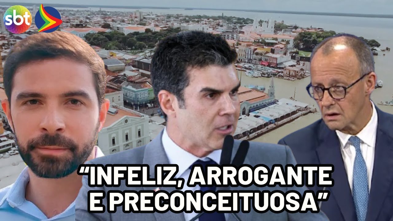 Prefeito de Belém e governador criticam fala de chanceler alemão sobre a cidade
