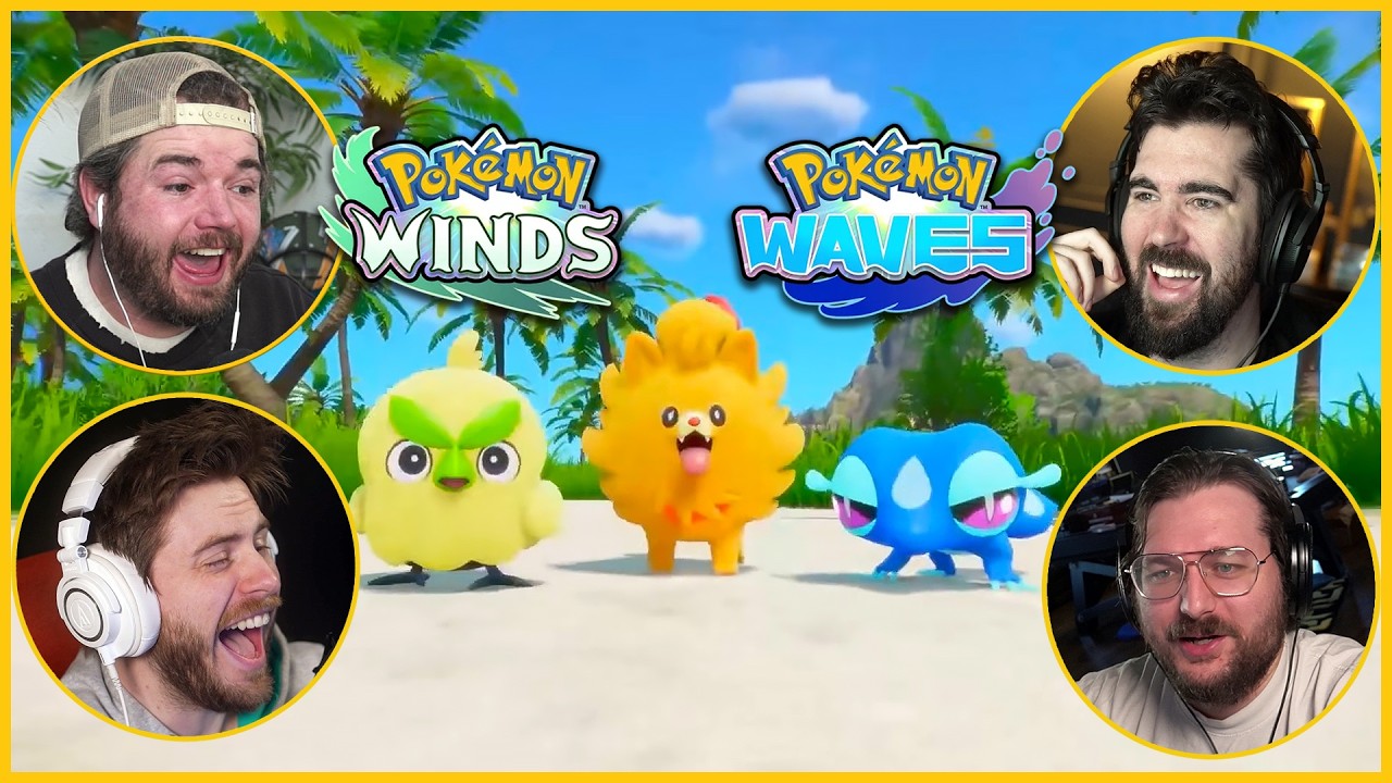 The Vanoss Crew reacts to Pokemon Winds and Waves reveal!
