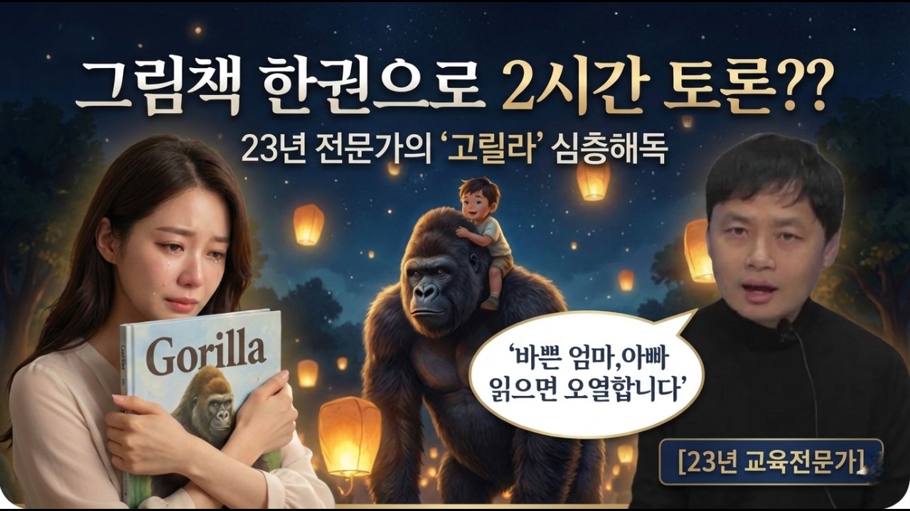 아이에게 늘 바쁘고 미안한 부모님들께.. 저를 울린 그림책 '고릴라'