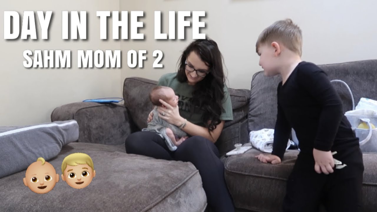 DAY IN THE LIFE OF A STAY AT HOME MOM OF 2 | NEWBORN + TODDLER | Felicia Keathley