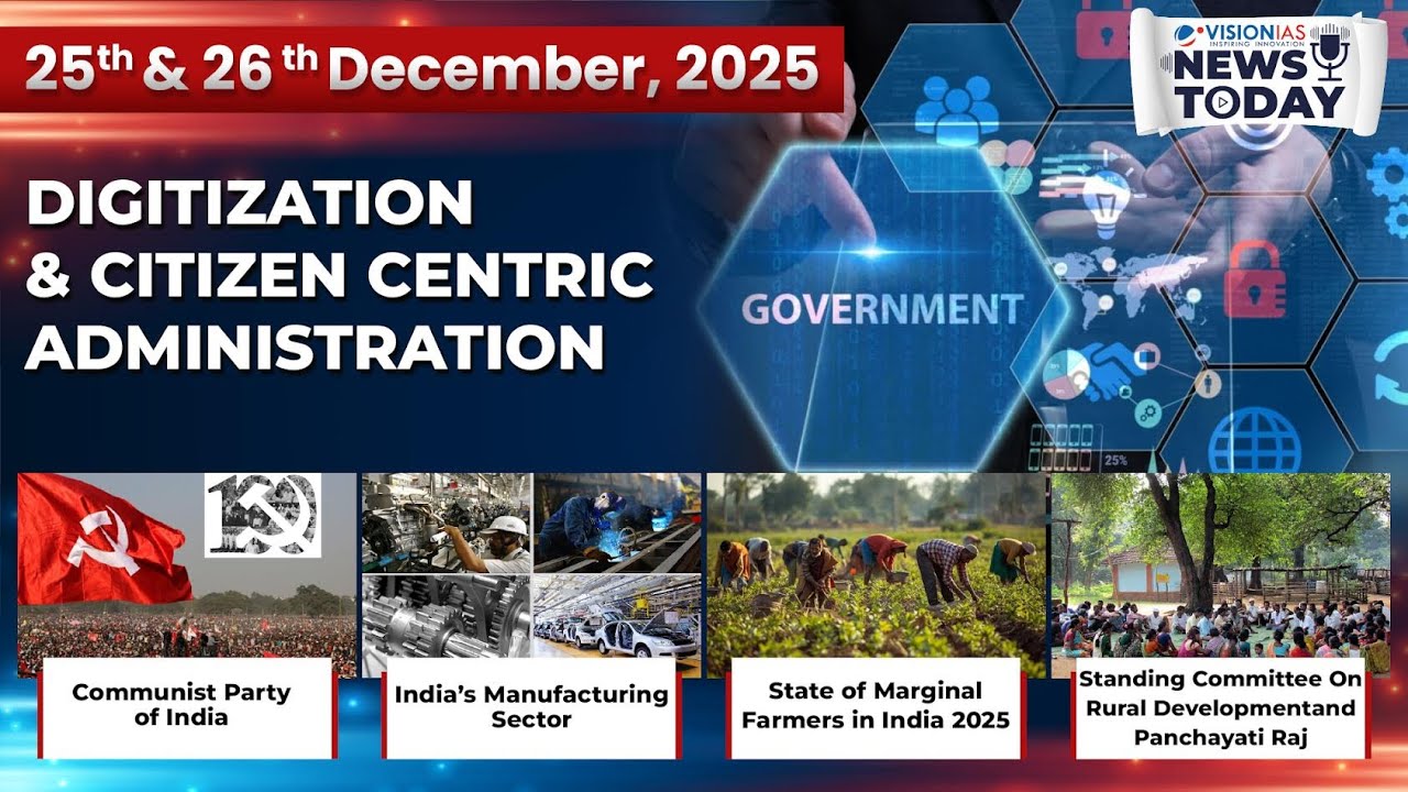 News Today | Daily Current Affairs | 25th & 26th December 2025