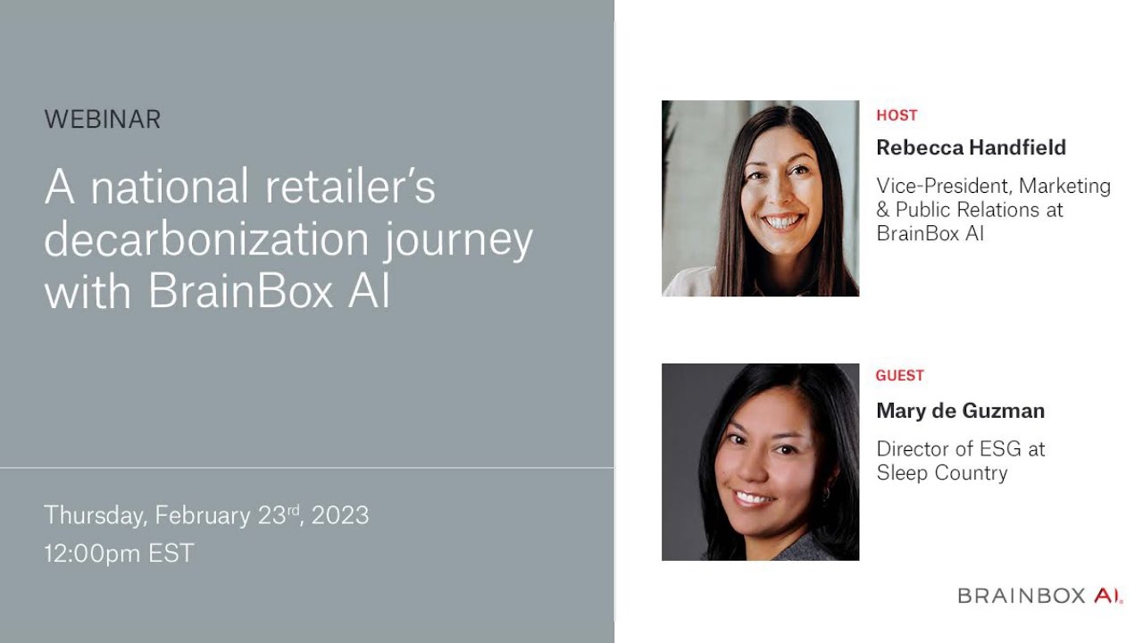 2023 02 Decarbonizing a National Retail Chain   Sleep Country webinar
