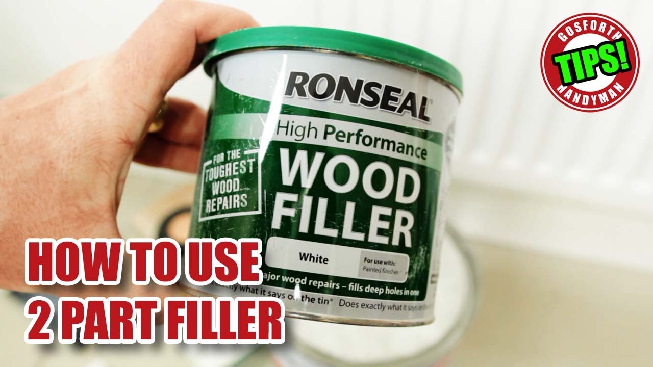 How to fill wood with 2 PART FILLER!