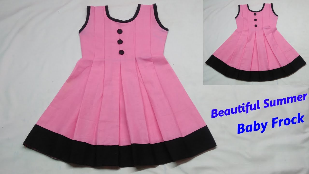 Beautiful summer baby frock cutting/Box pleated baby frock cutting and stitching 2-3yr baby  frock