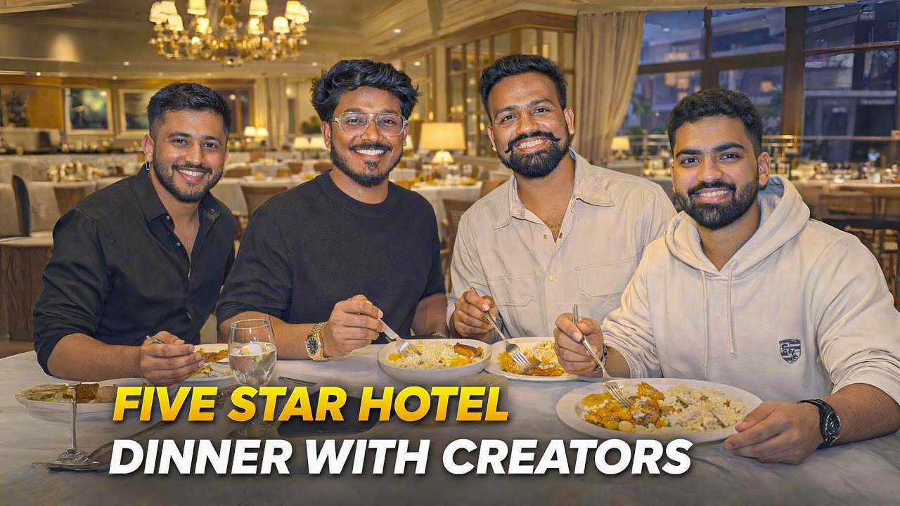 5 star ⭐️ hotel alli creators jothe dinner😍