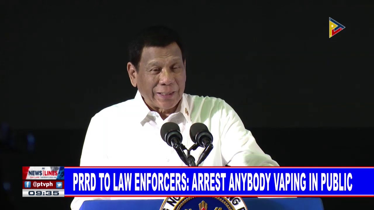 PRRD won't honor court TROs vs vaping ban