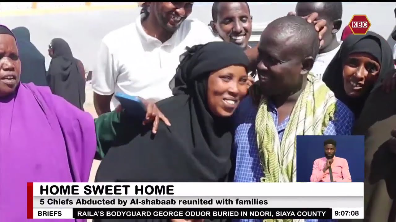 Five chiefs abducted by Alshabaab in Mandera reunited with families