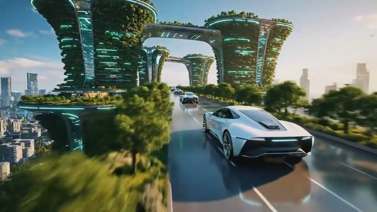 Future City 3500  A Vision of Tomorrow eco | AI Generated Scifi City 