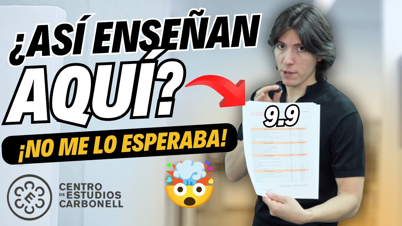 ¡Así Te Enseñan a Estudiar Aquí! 😮 | Reacción al Método de Estudio del Centro Carbonell
