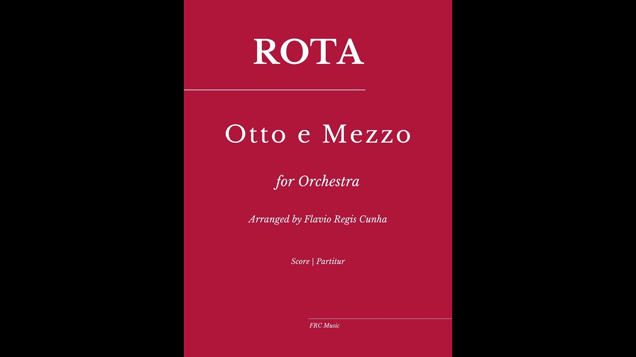 Nino Rota: Otto e mezzo 8 1/2 - for Orchestra (FULL SCORE + PARTS) Sheet Music
