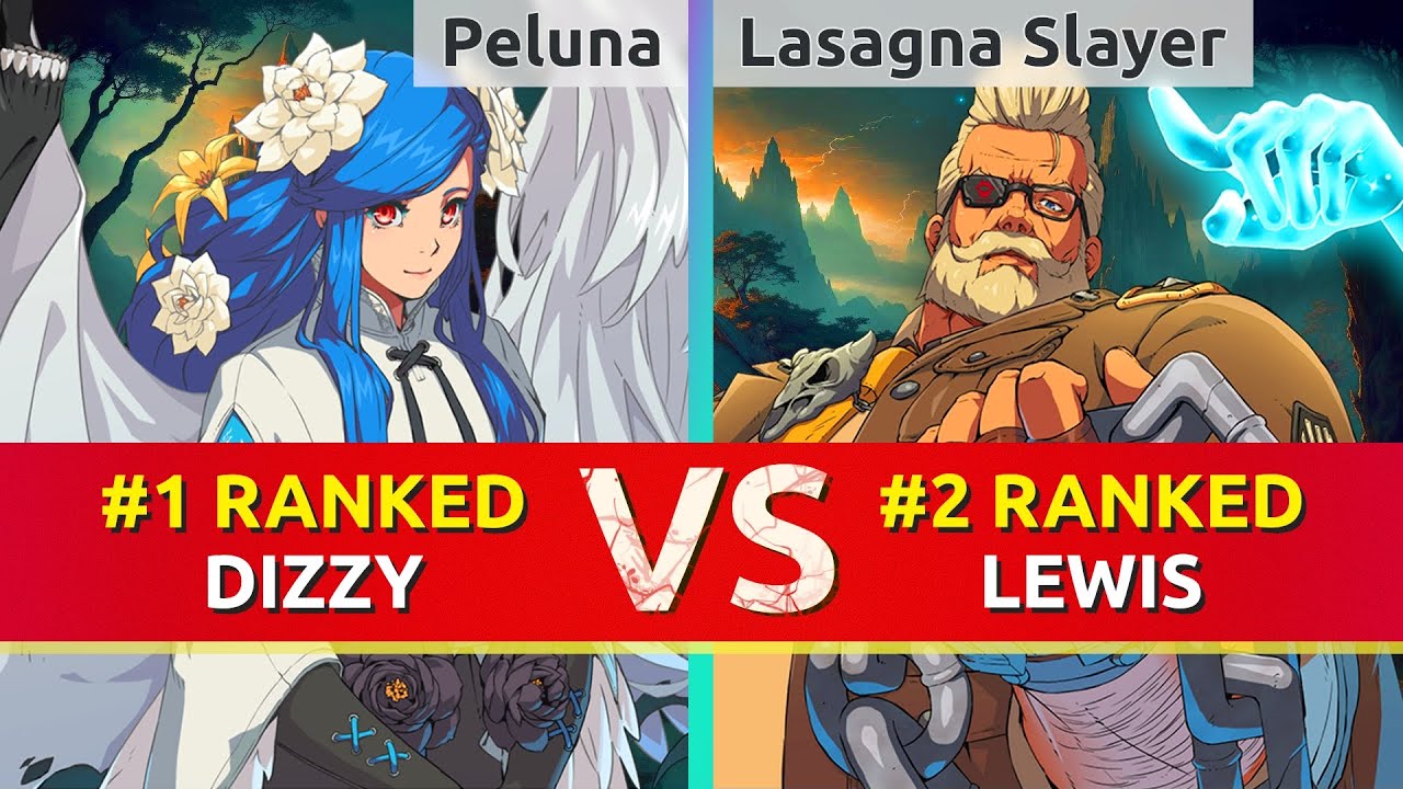 GGST ▰ Peluna (#1 Ranked Dizzy) vs Lasagna Slayer (#2 Ranked Goldlewis). High Level Gameplay