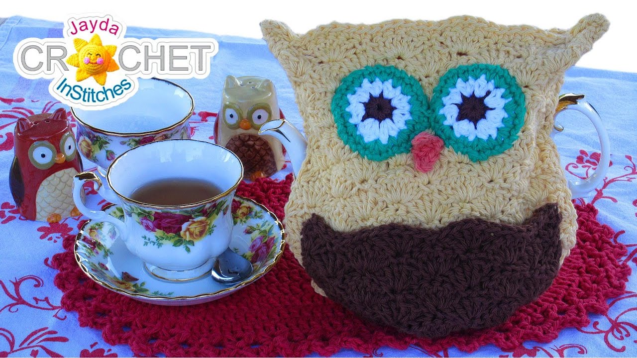 Owl Tea Pot Cozy Crochet Pattern & Tutorial