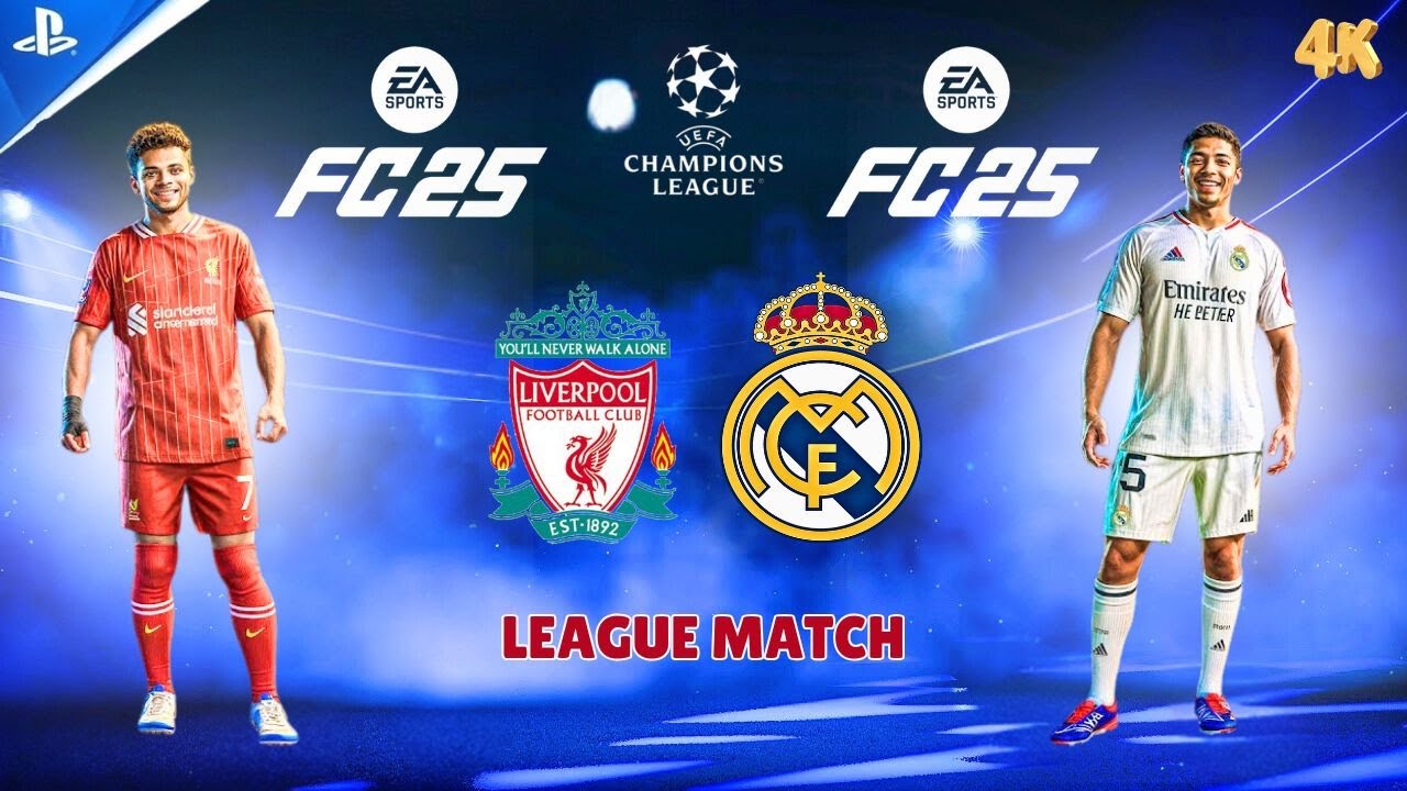 FC 25 - Real Madrid vs Liverpool | K. Mbappe vs M. Salah | UEFA Champions league 24/25 | {4K60FPS}