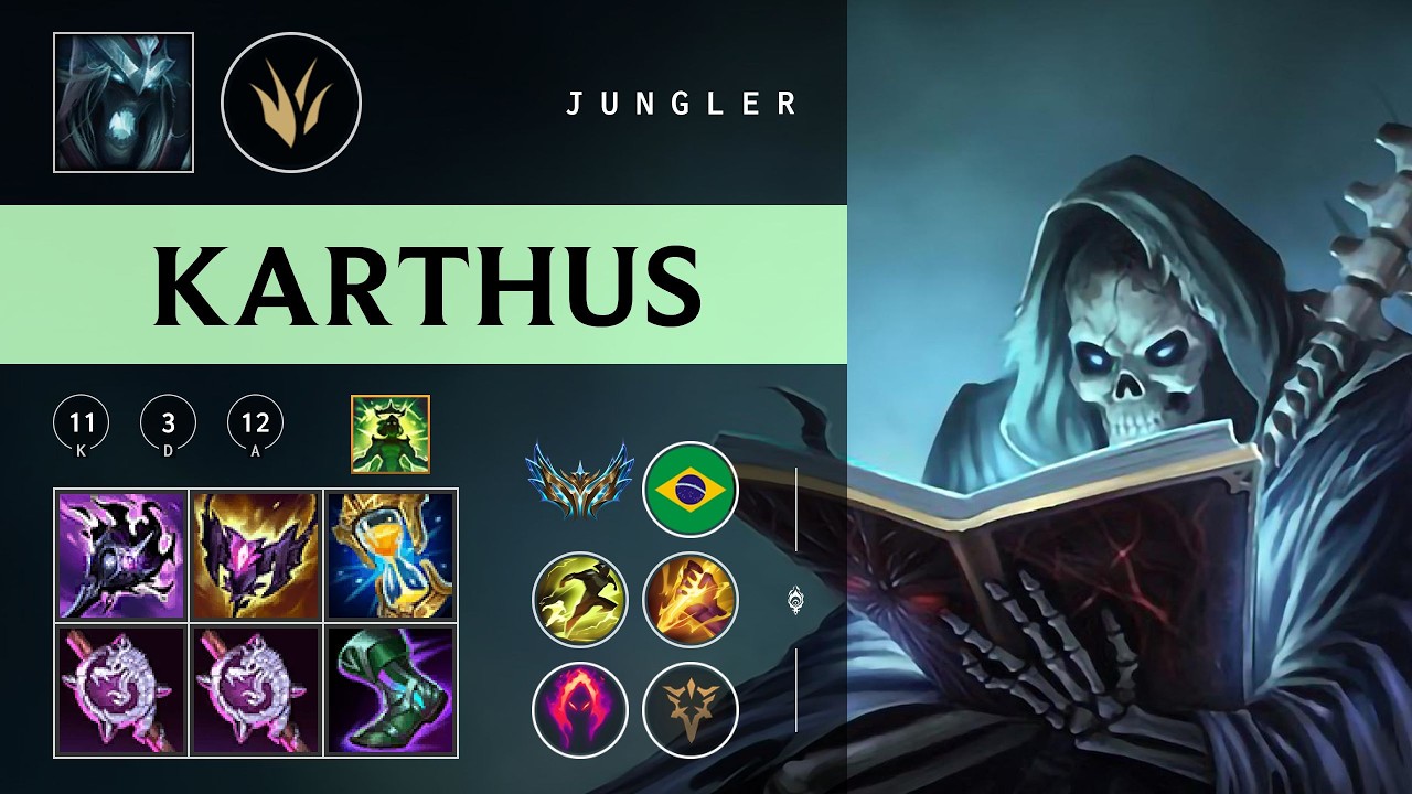Karthus Jungle vs Qiyana - BR Challenger Patch 26.05