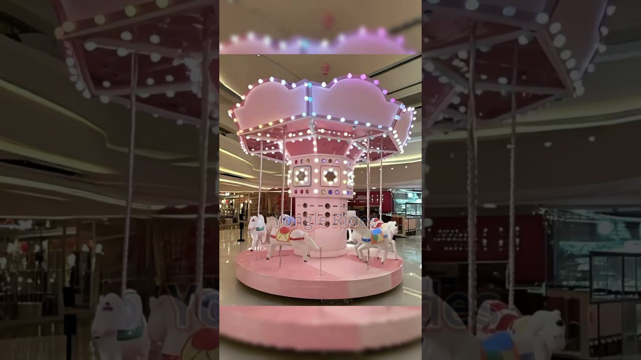 #park  #amusementpark #fair Mini carousel ride for kids
