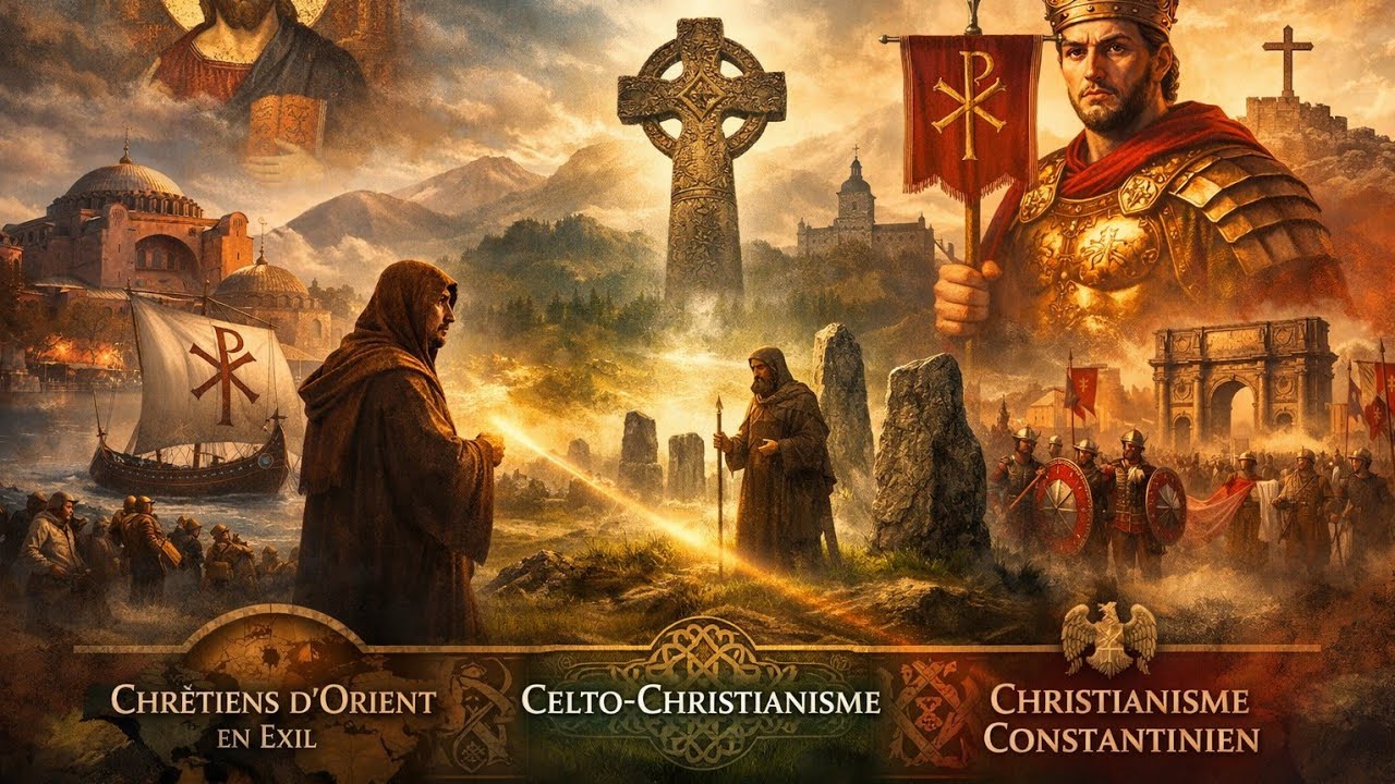 Christianisme d'Orient puis Celto-christianisme et enfin Christianisme Constantinien de Rome...