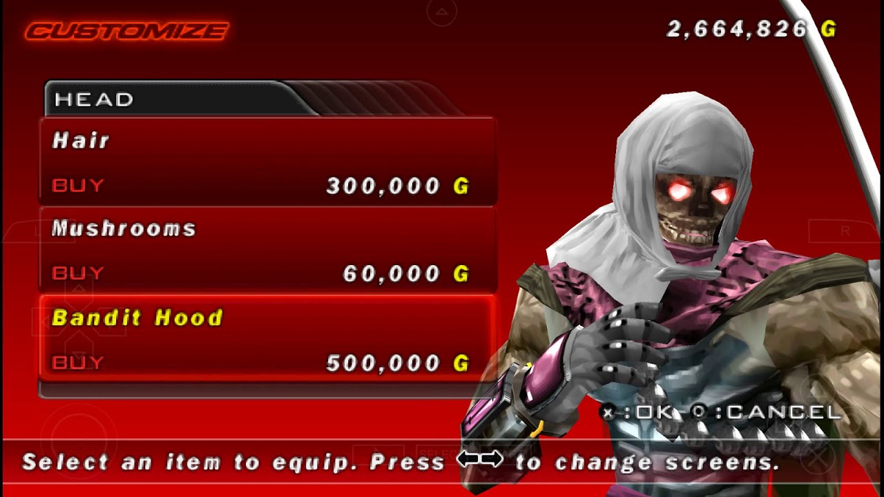 Tekken 5 Dark Resurrection Yoshimitsu Customization