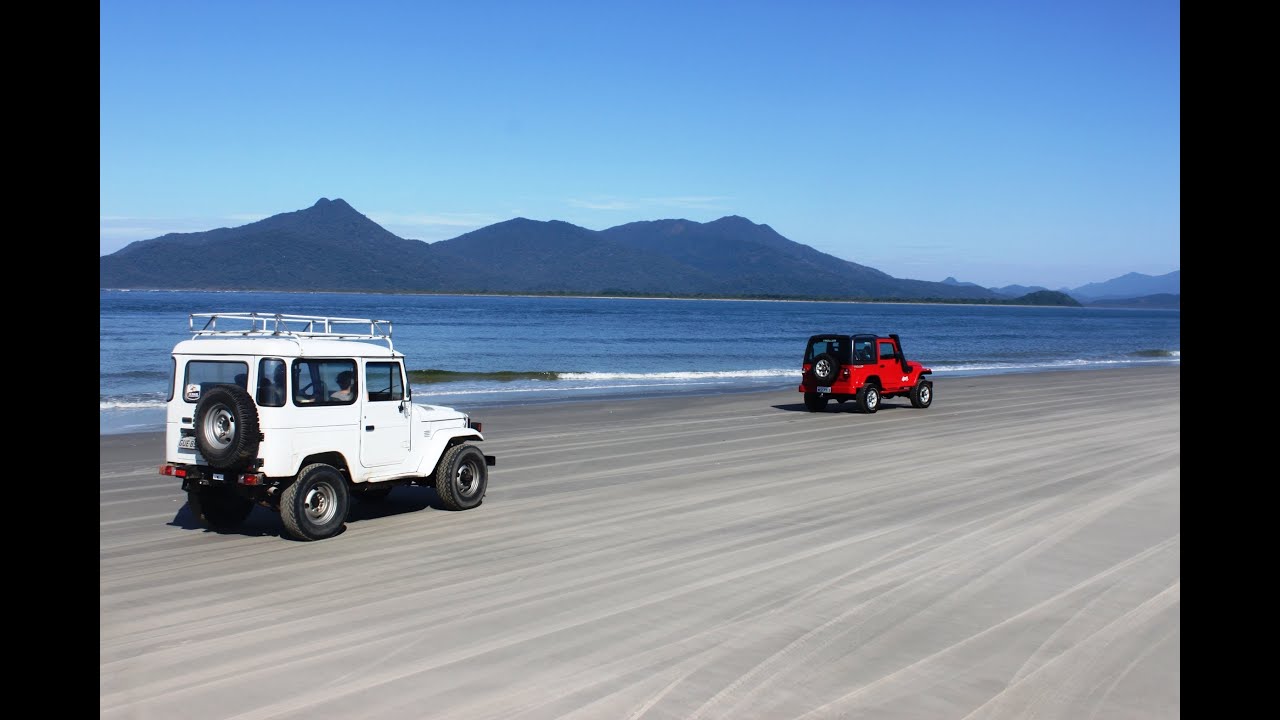 PASSEIO / TRILHA OFF ROAD PARA ILHA COMPRIDA CANANÉIA VIA TRILHA DA BANANA SP