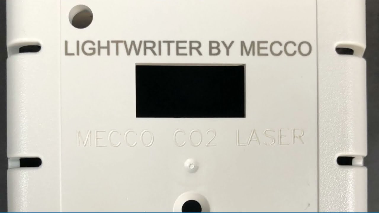 LightWriter&trade; by MECCO and MECCOmark CO2 Laser Marking Plastic