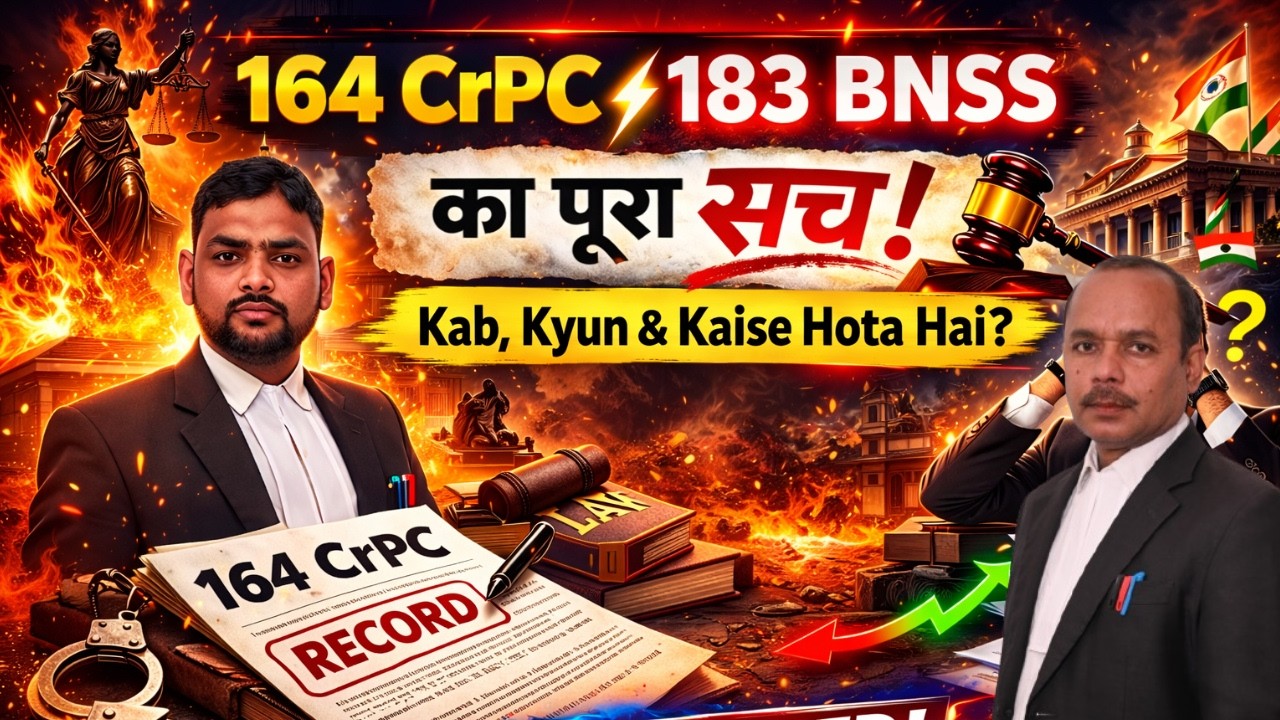 164 CrPC/183 BNSS का बयान क्या है? | कब होते हैं क्या है प्रावधान | #164CrPC #183BNSS #criminallaw