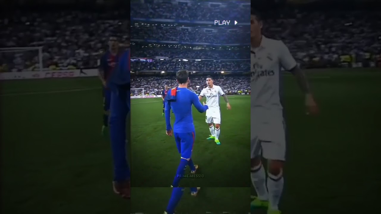 coldest handshake messi 🔥 barca vs real madrid 3-2  2017 messi shocked the world