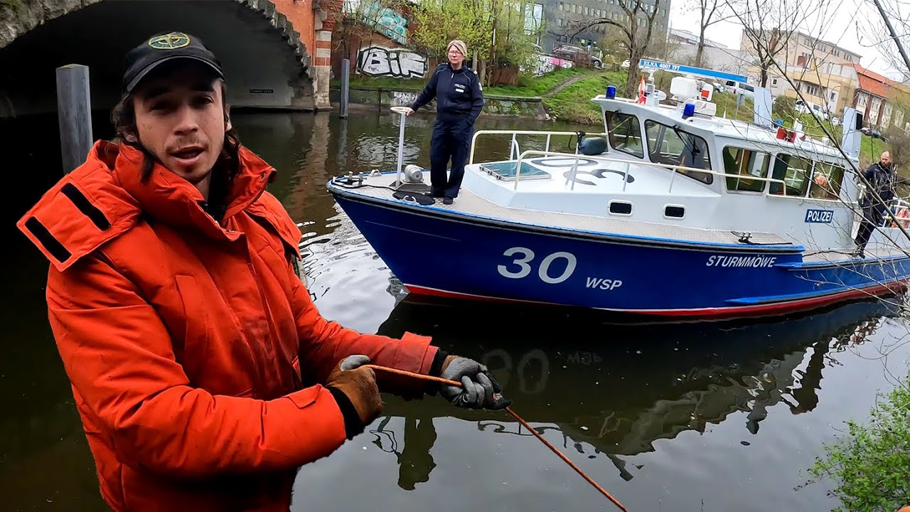 Нас уволила немецкая речная полиция! Рыбалка с магнитами в Берлине