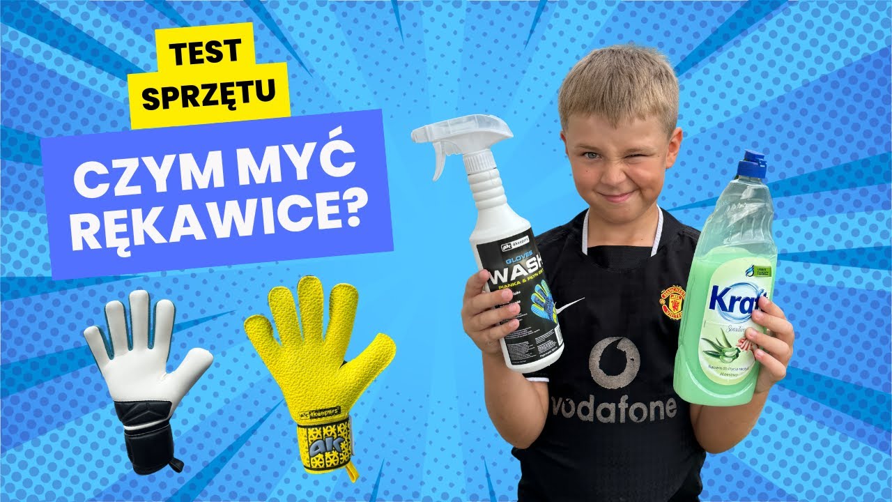 Czym i jak myć rękawice bramkarskie? Testujemy specjalistyczny płyn, mydło i płyn do mycia naczyń!