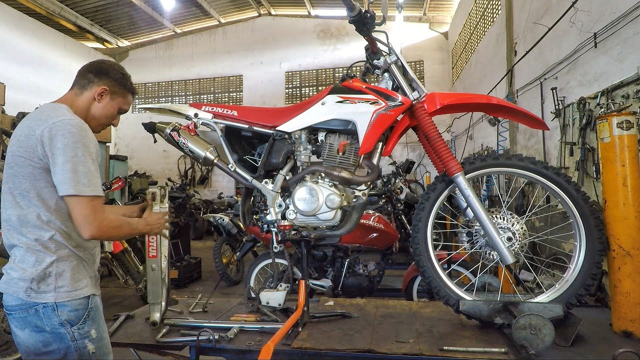 REVISÃO CRF 230 - FILTRO DE AR, PRO LINK E RODA TRASEIRA - PARTE 1