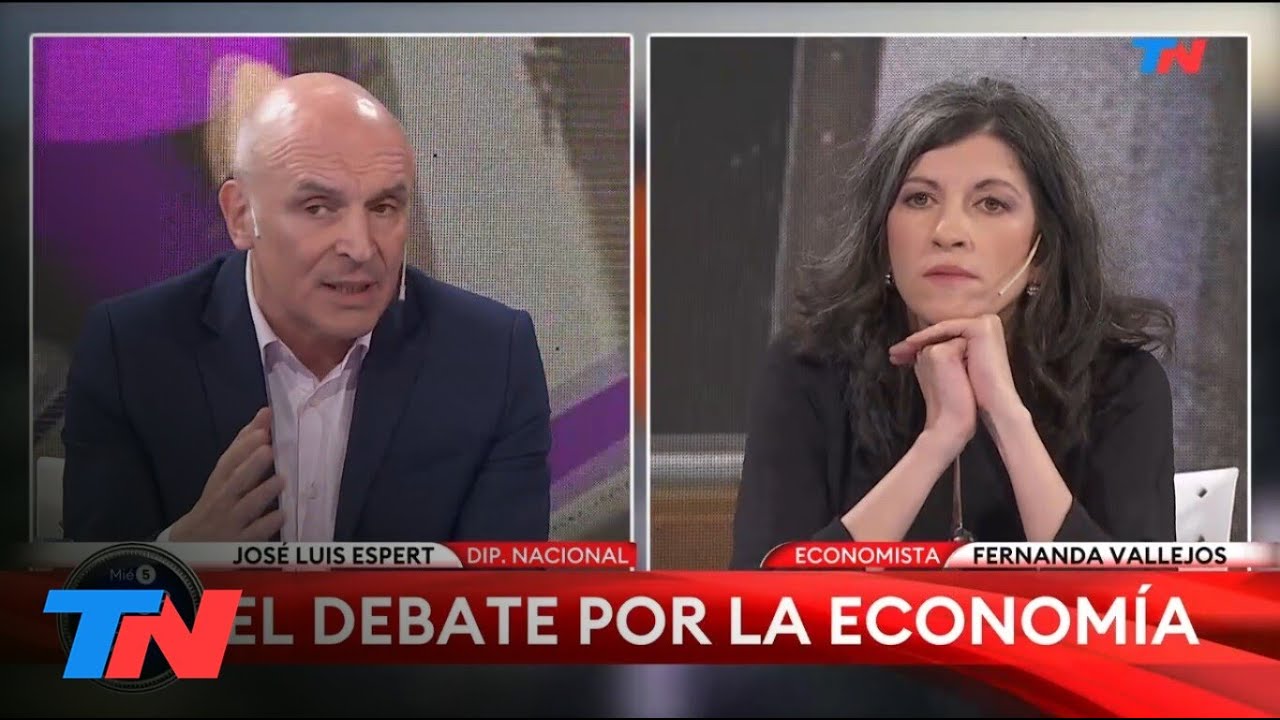 Fuertes cruces entre Fernanda Vallejos y José Luis Espert en 