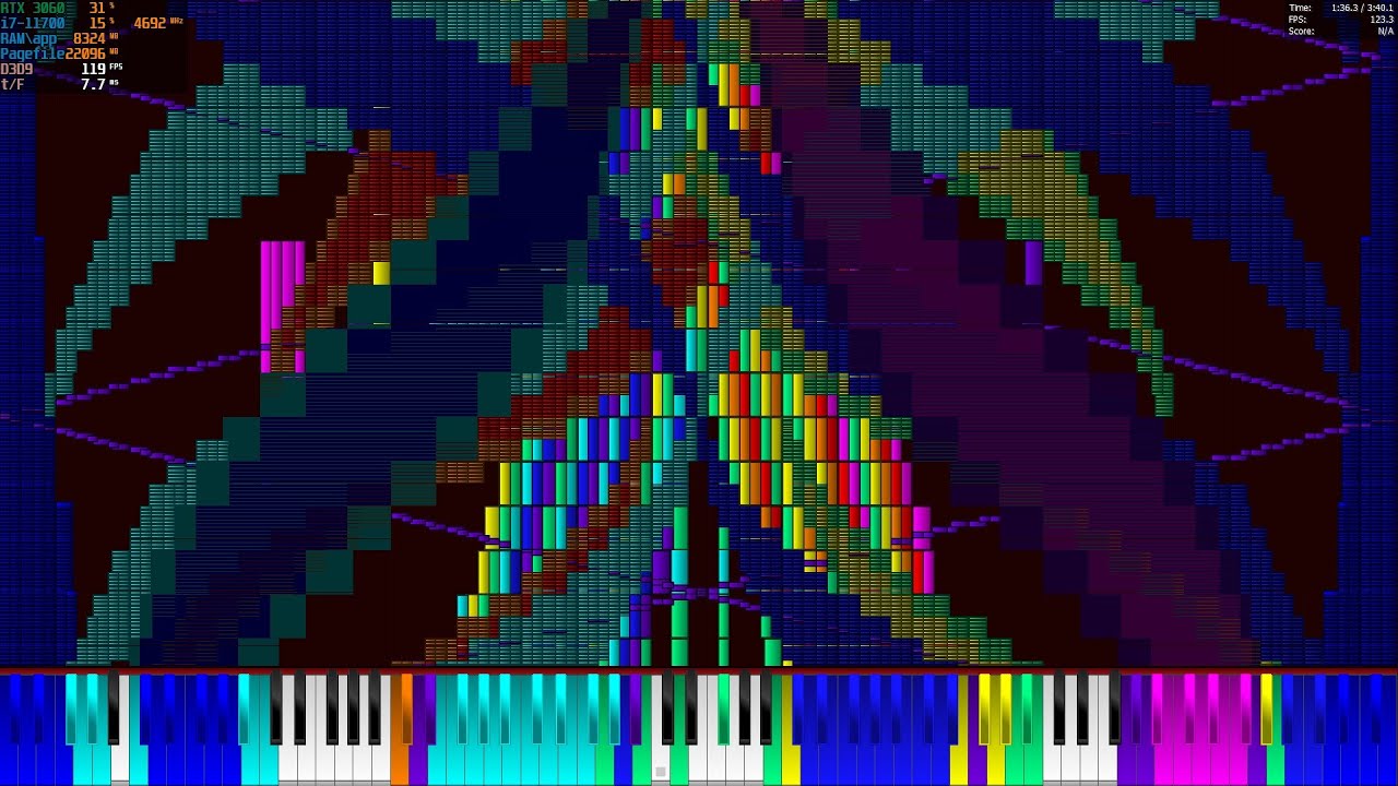 [Black MIDI] Gunther - You touch my Tralala - 31.4 Million (i7-11700 Legit Run)