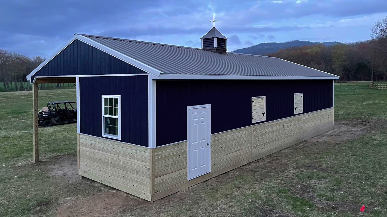 How to build a Horse Barn Run in Shed