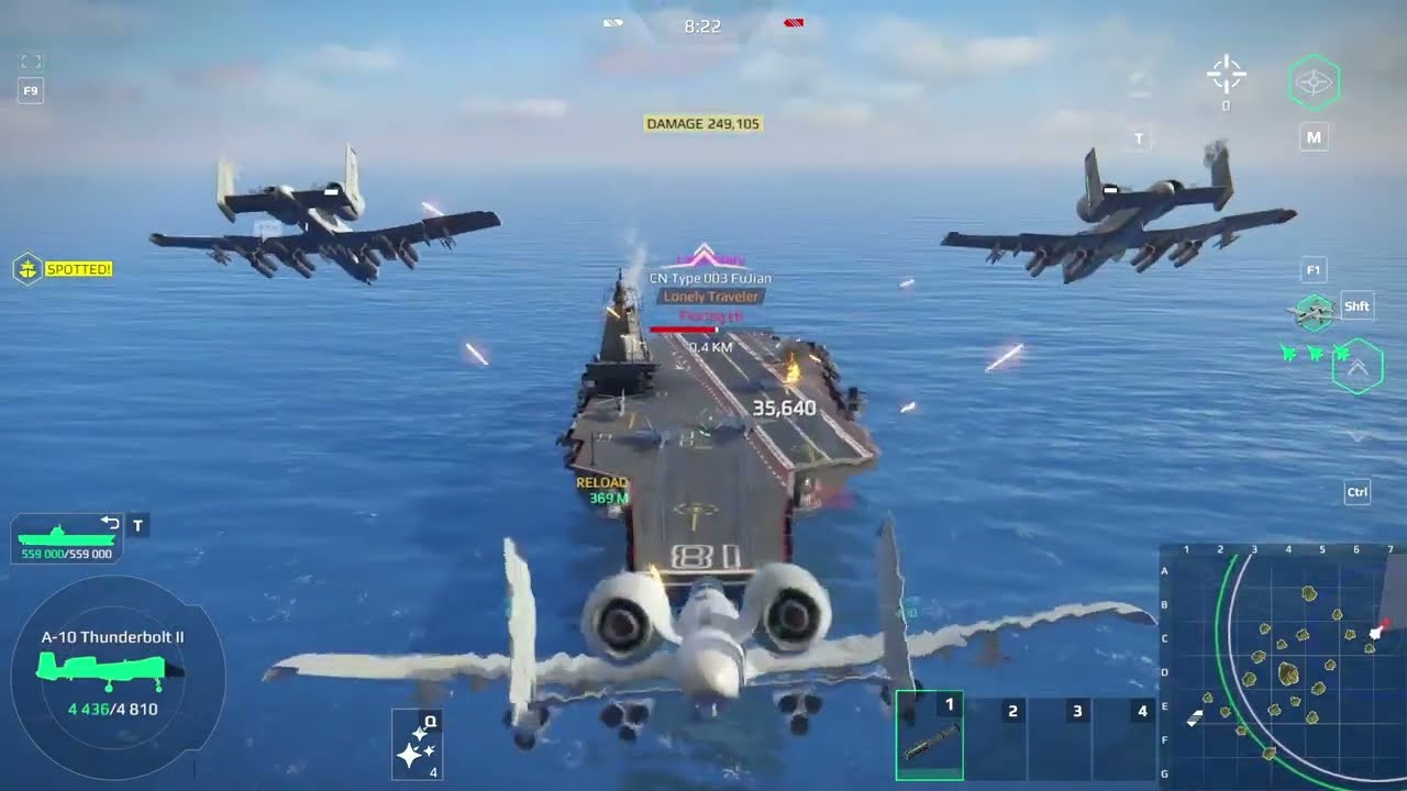 All Tier 2 Strike Fighter Total Damage Test - Modern Warships