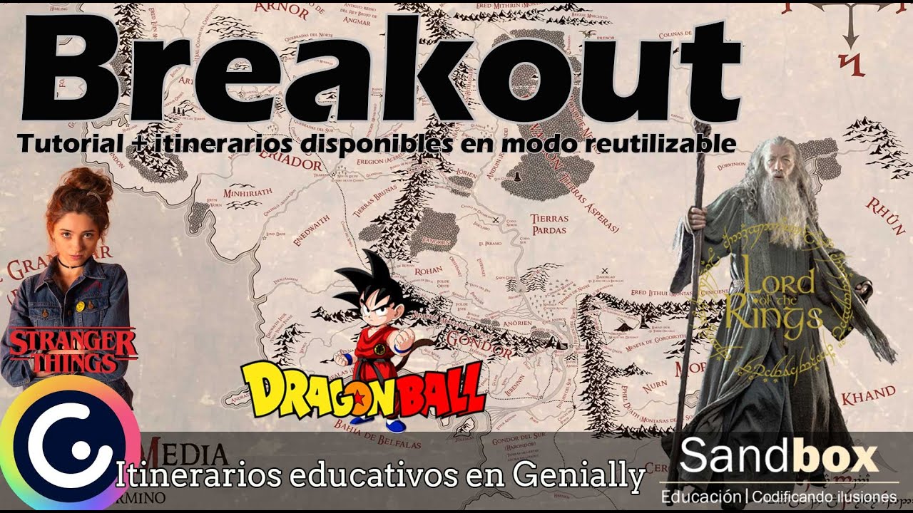 Itinerarios educativos en Genially: Plantilla BREAKOUT de SandBox Ed.