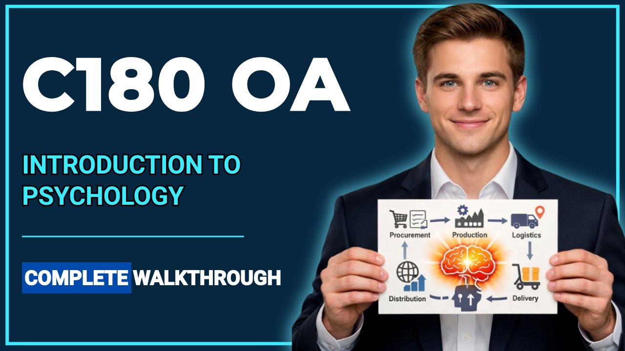 WGU C180 - Pass Your Psych OA (Unit 1)