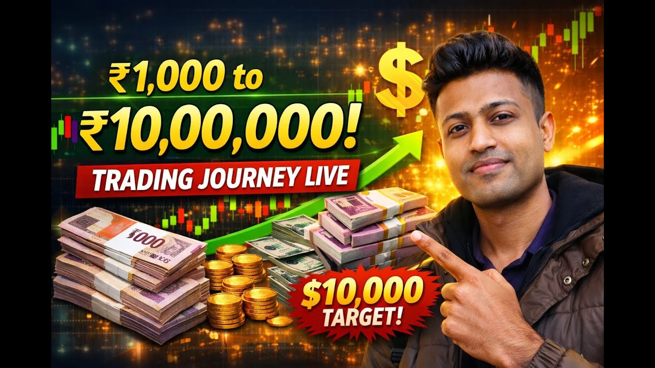 10 Dollar മുതൽ 10,000 Dollar വരെ 🔥| Malayalam Trading Challenge | Real Trading Live Stream 36🔥