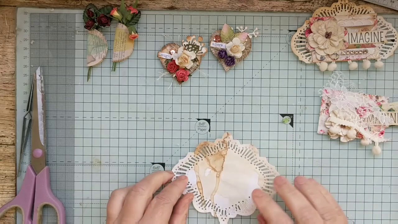 Embellishment tutorial for Junk journals