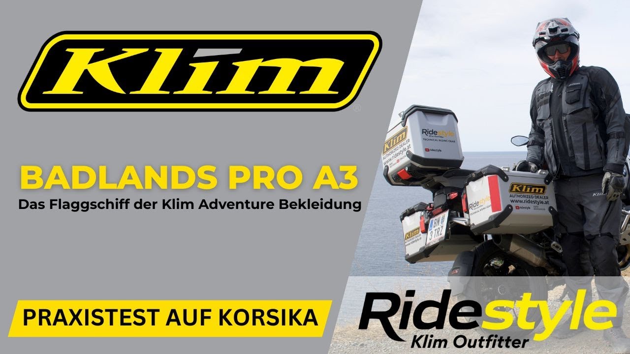 Klim Badlands Pro A3 - Praxistest auf Korsika