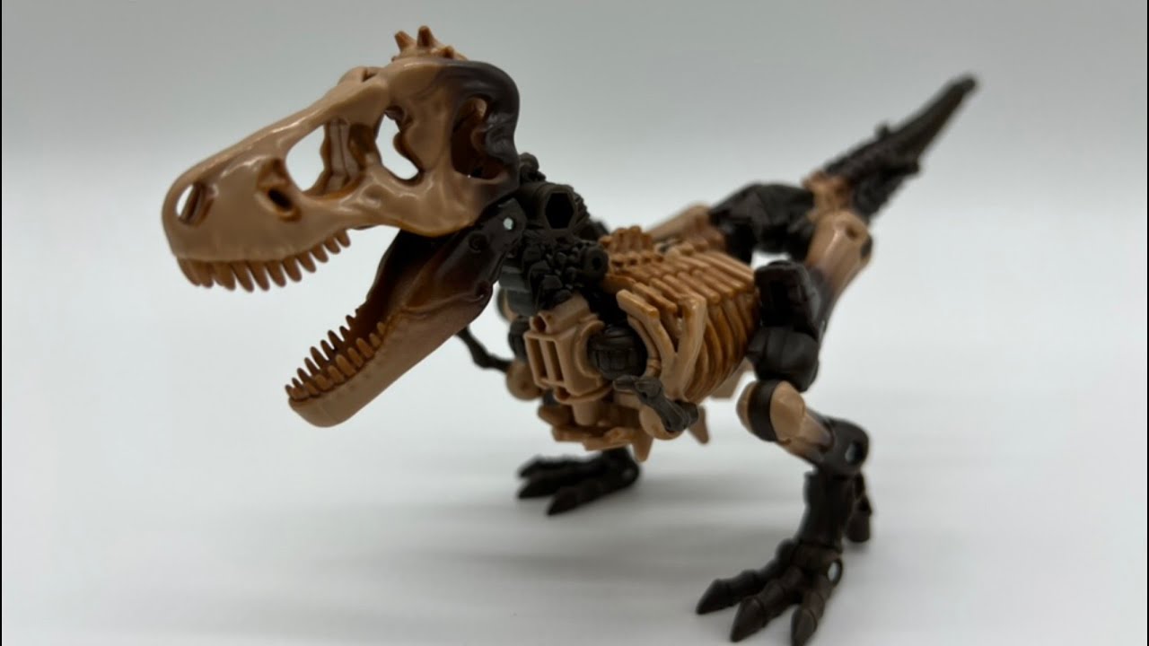 War for Cybertron Kingdom Deluxe Class Paleotrex Transformers Toy Robot Video