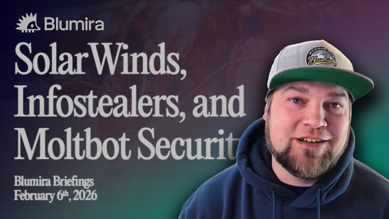 SolarWinds vulns, infostealers without borders, and AI agent risk - Blumira Briefings