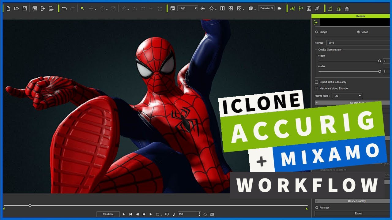 AccuRig with Mixamo Mocap & iClone 8
