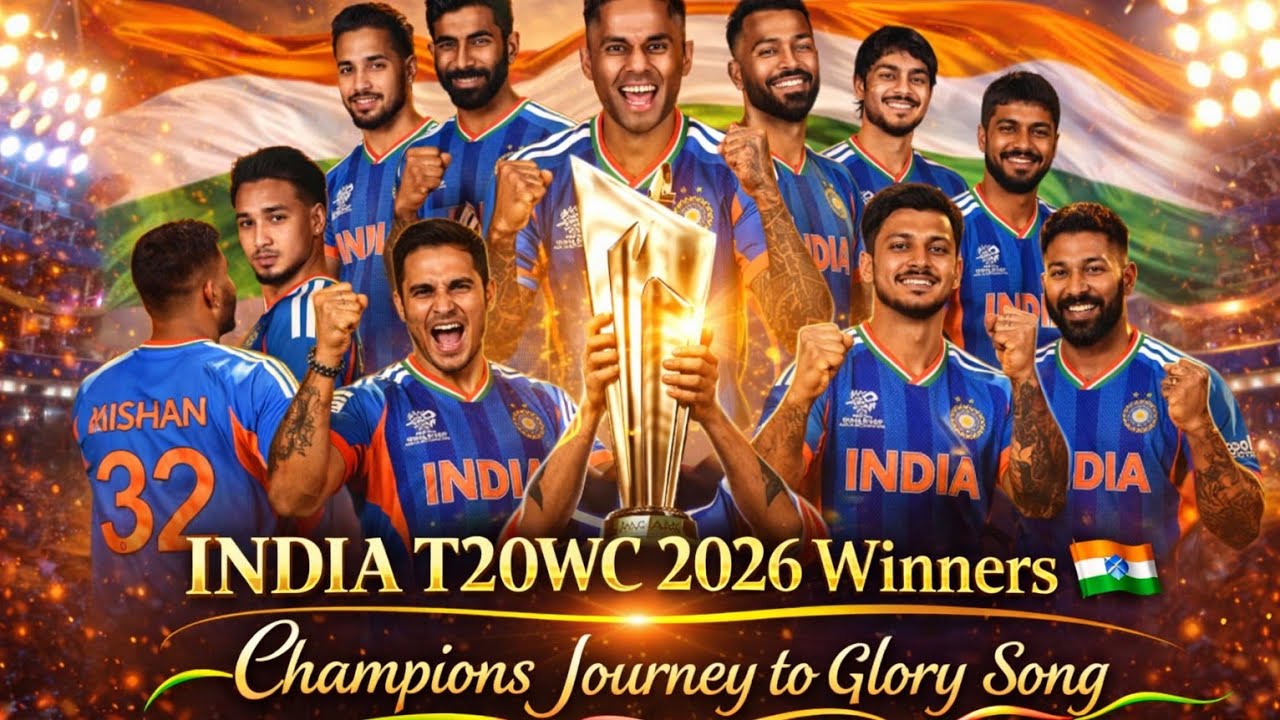 IND T20WC 2026 Champions| Indian Team WC journey Anthem 🇮🇳 | Emotional  Song #song #india #t20wc2026