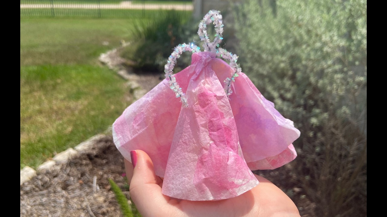 How to Make a Coffee Filter Ballerina (March)