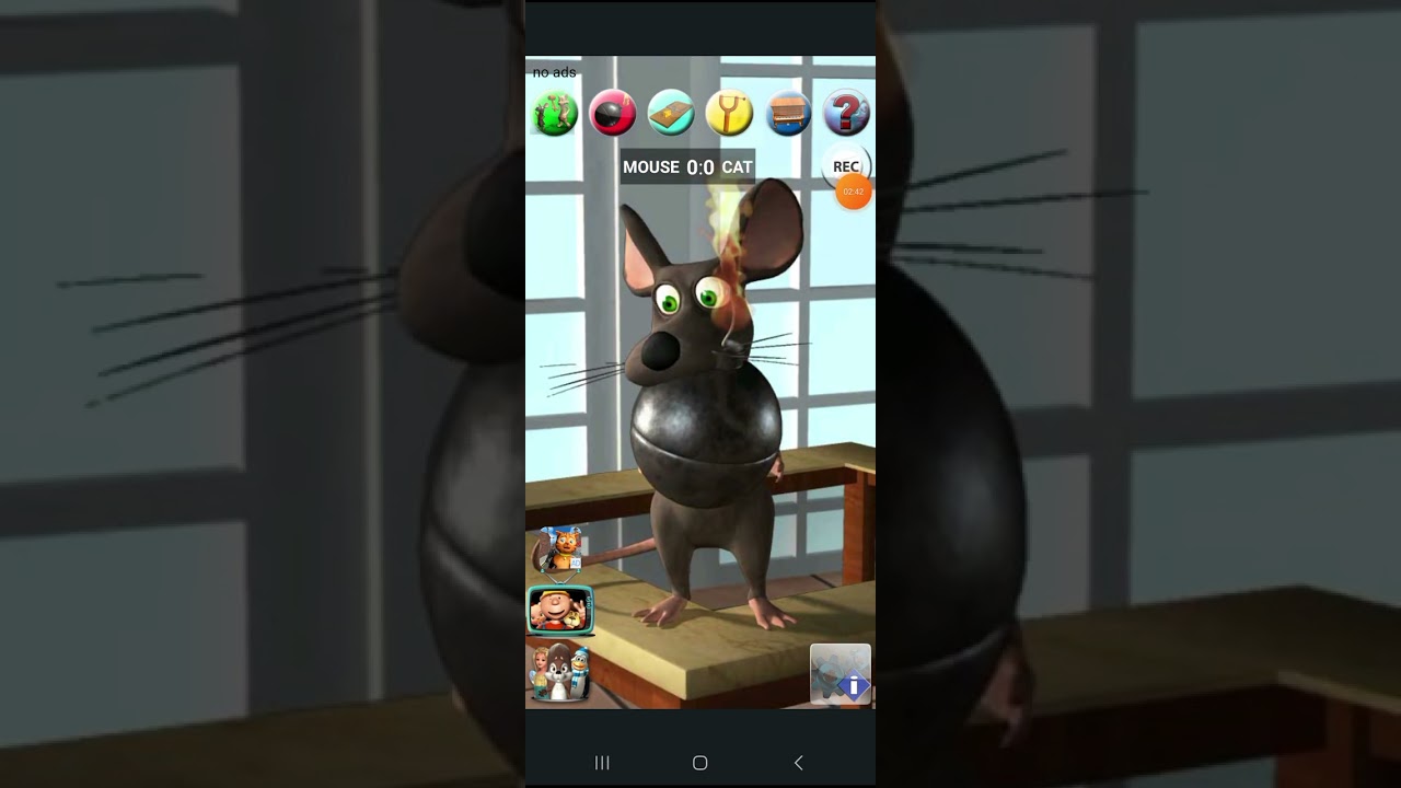 talking cat vs mouse is the best and the app for the iPhone iPad