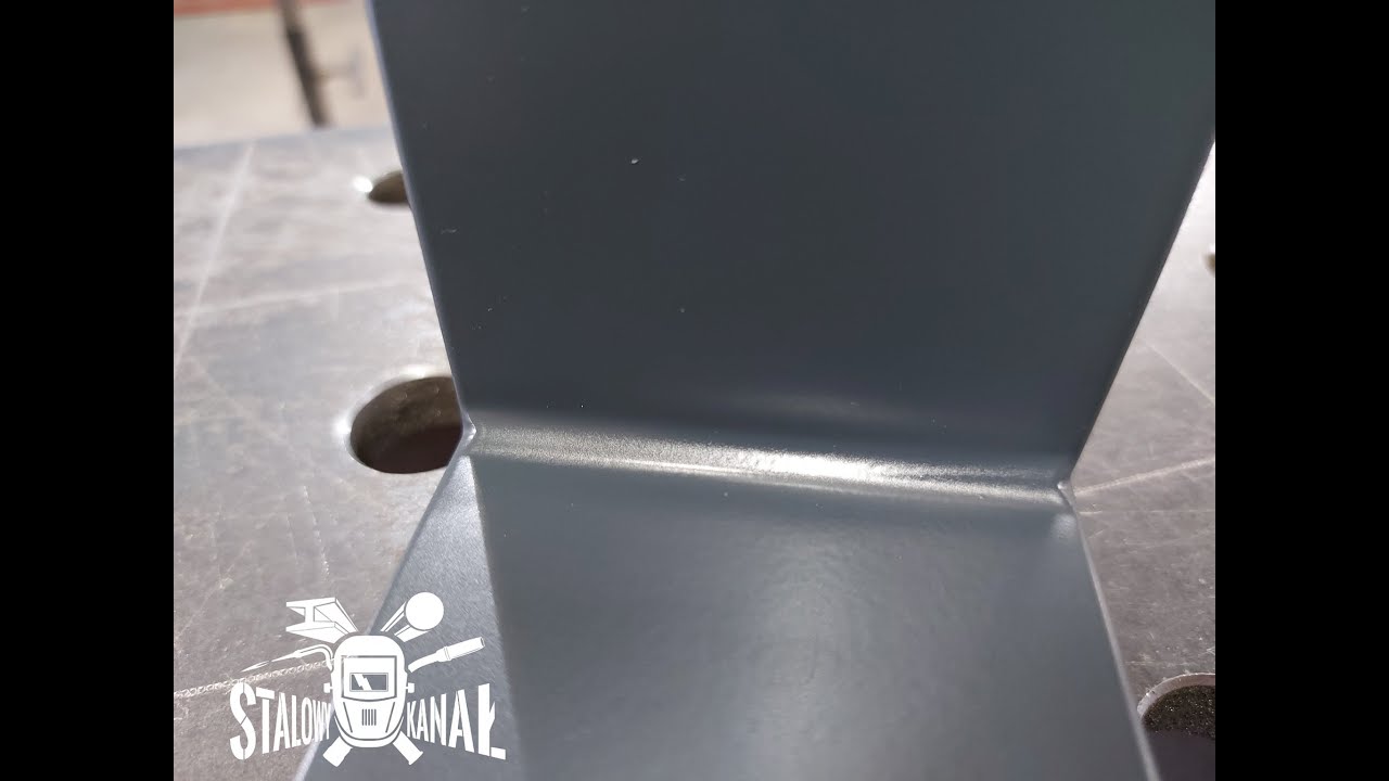 Nogi do stołu LOFT - spawanie i szlifowanie pachwin - efekty po malowaniu proszkowym .